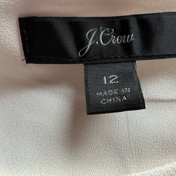 NWT J. Crew white black colorblock jumpsuit sz 12 preppy officecore ruffle - Picture 3 of 14